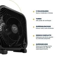 Ventilador Circulador Britânia 30W 3 Velocidades BCA25A 220V - 5