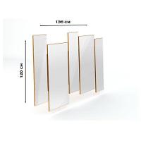 Cristaleira Vicenza Com Aparador Buffet Berlim E Espelho Isadora Ype Off White – New Ceval - 9