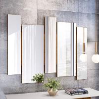 Cristaleira Vicenza Com Aparador Buffet Berlim E Espelho Isadora Ype Off White – New Ceval - 10