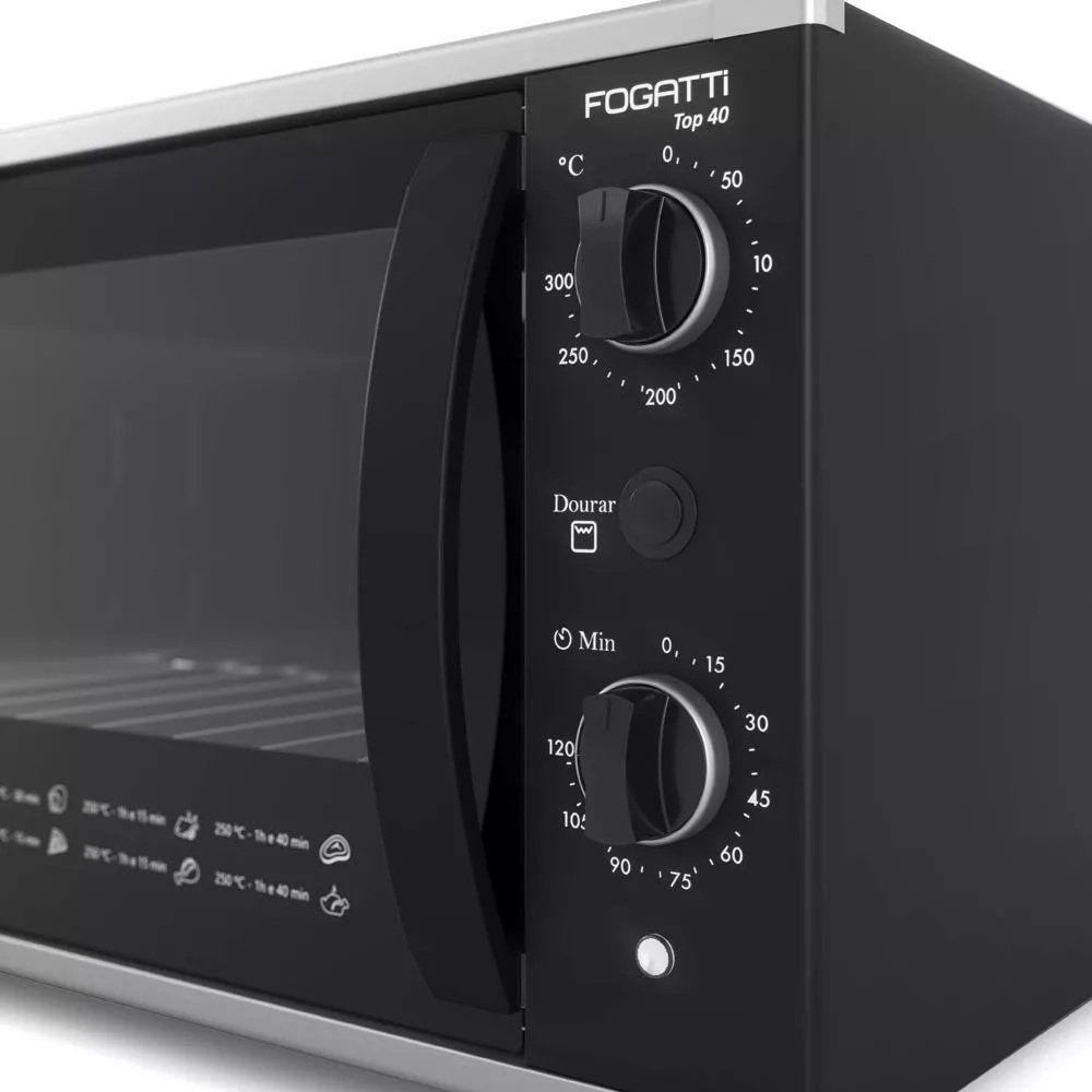 Forno Elétrico De Bancada 40 Litros - Top 40 - Preto - Fogatti 127v - 2