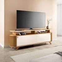 Rack Bancada Para Sala Alba Cinamomo Off White – Hb Móveis - 7