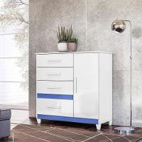 Cômoda Sapateira Infantil Vênus Branco Flex Com Pés - Moval - 8