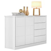 Cômoda E Guarda Roupa Infantil Blenda Branco Acetinado - Phoenix Baby - 2