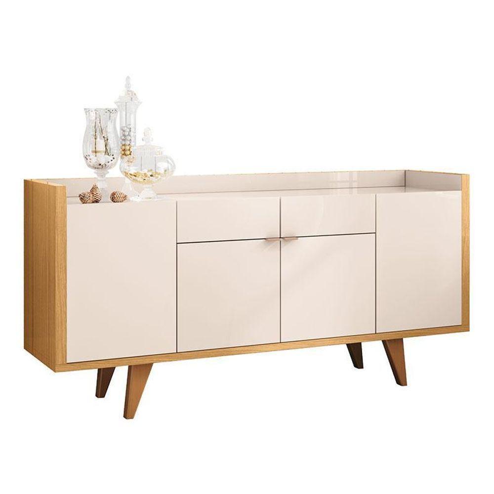Buffet Melodia E Cristaleira ópera Off White Cinamomo – Hb Móveis - 2