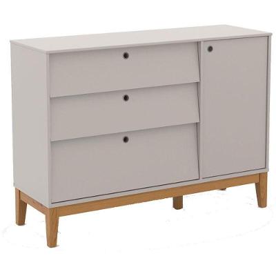 Cômoda Sapateira Unique Cinza Eco Wood - Matic