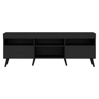 Rack Retrô Para Tv Até 65´´ Com 2 Portas Preto