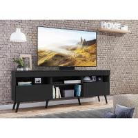 Rack Retrô Para Tv Até 65´´ Com 2 Portas Preto - 7