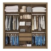 Cômoda Flora E Guarda Roupa Casal Residence Amêndola Off White - Demóbile - 5