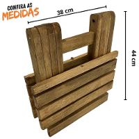 Kit 2 Espreguiçadeiras De Madeira Com Mesinha/banquinho Multiuso Madeiral - 6