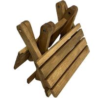 Kit 2 Espreguiçadeiras De Madeira Com Mesinha/banquinho Multiuso Madeiral - 9