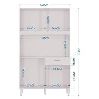 Cozinha Ambiente Kit Cassia 8 Portas Branco - Poquema - 3