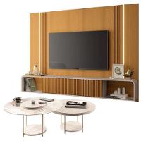 Home Suspenso Empire Cinamomo Off White E Kit Mesa De Centro Sky Off White- Hb Móveis - 1