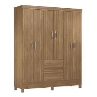 Cômoda London E Guarda Roupa Casal Flash 2 Amêndola Touch - Demóbile