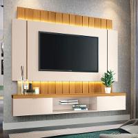 Painel Para Tv Home Suspenso Illusion 1.8 Off White Cinamomo - Hb Móveis - 2