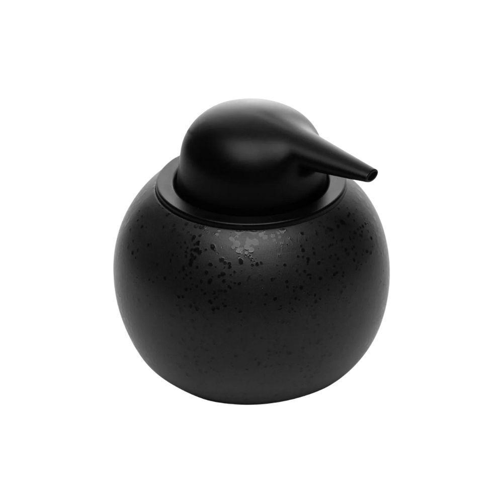 Dispenser Para Sabonete Líquido Em Cerâmica Granada 350ml Wolff Preto - 1