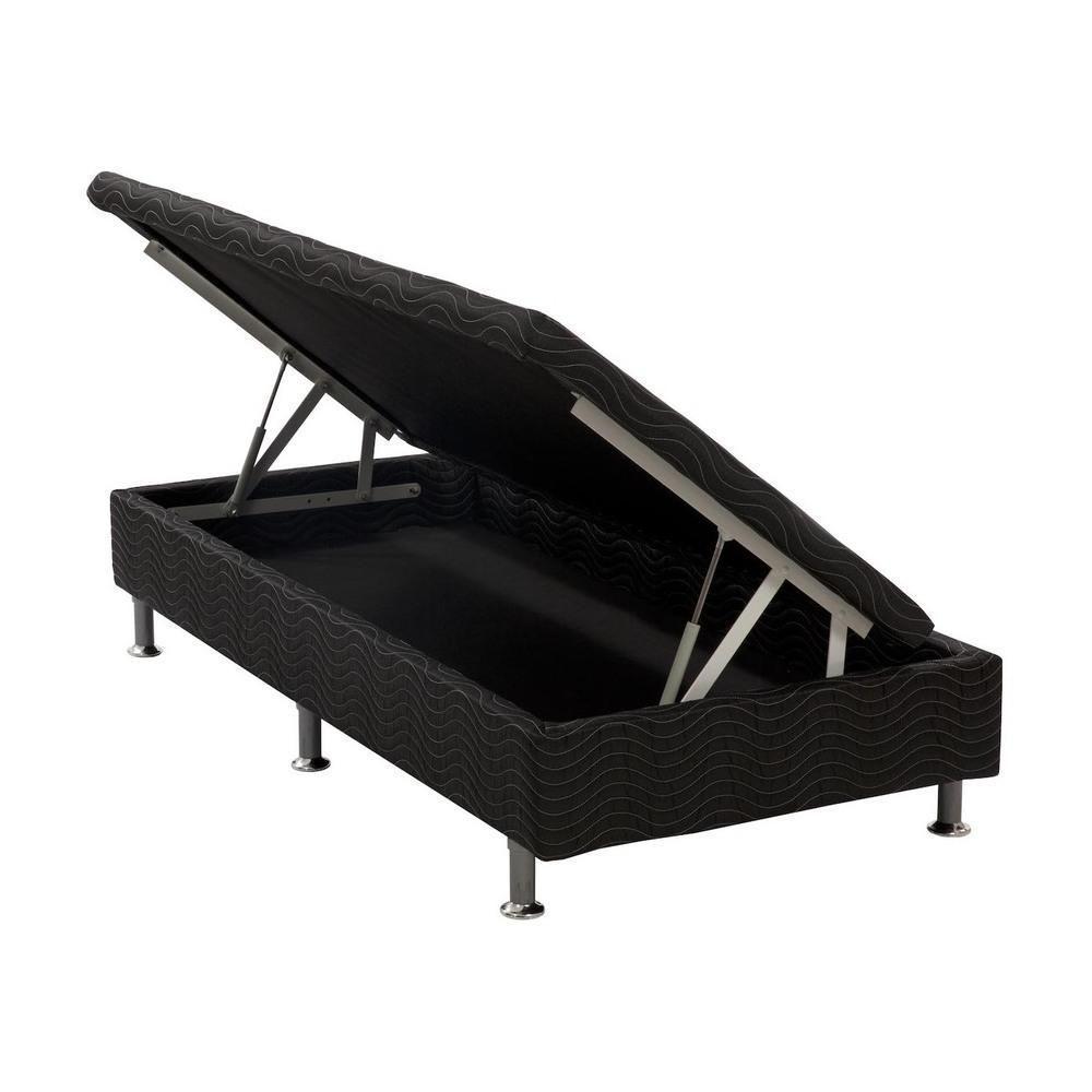 Base Baú Physical Preto Solteiro (88X188X25) - Ortobom - 6