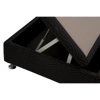 Base Baú Physical Preto Solteiro (88X188X25) - Ortobom