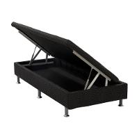 Base Baú Physical Preto Solteiro (88X188X25) - Ortobom - 6