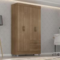 Guarda Roupa Solteiro Lite 4 Portas Carvalho Oak - Móveis Leão - 5
