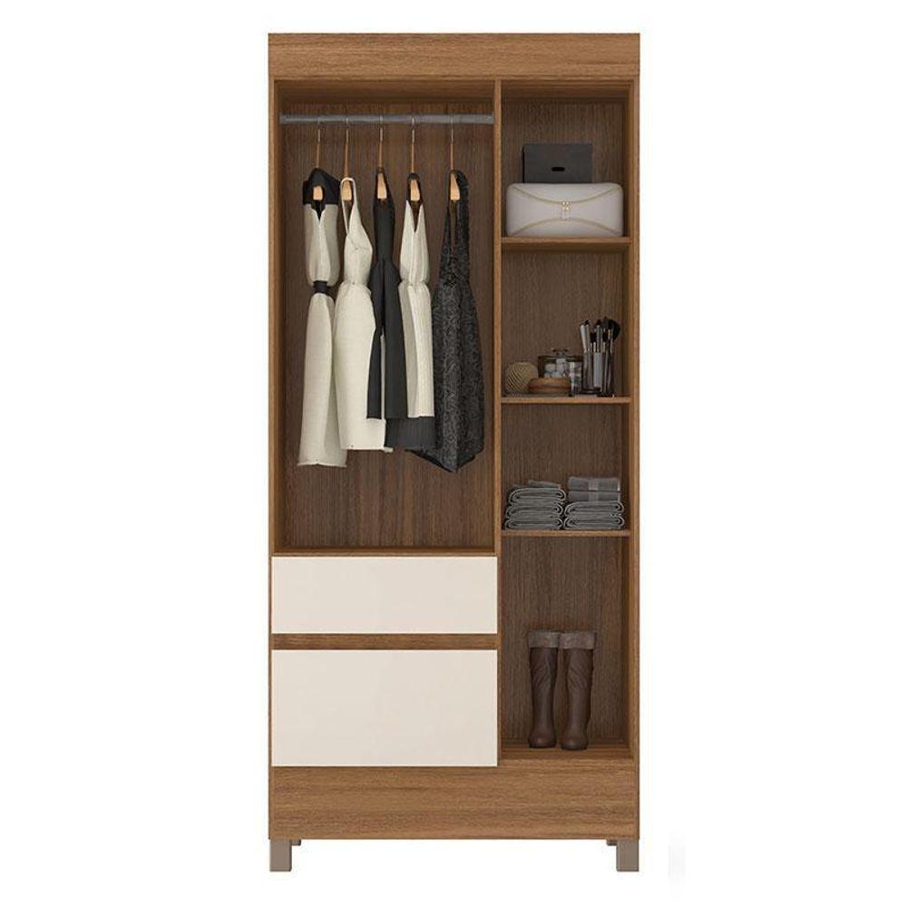 Guarda Roupa Solteiro Wind Amêndola Off White – Demóbile - 3