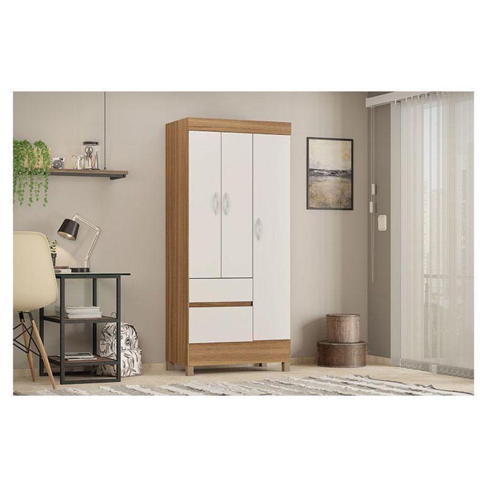 Guarda Roupa Solteiro Wind Amêndola Off White – Demóbile - 4