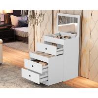 Penteadeira Olivia Com Espelho E Banqueta Embutida – Praticidade E Estilo No Seu Quarto - 1