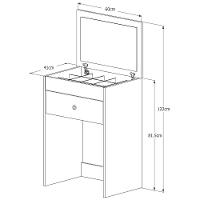 Penteadeira Olivia Com Espelho E Banqueta Embutida – Praticidade E Estilo No Seu Quarto - 5