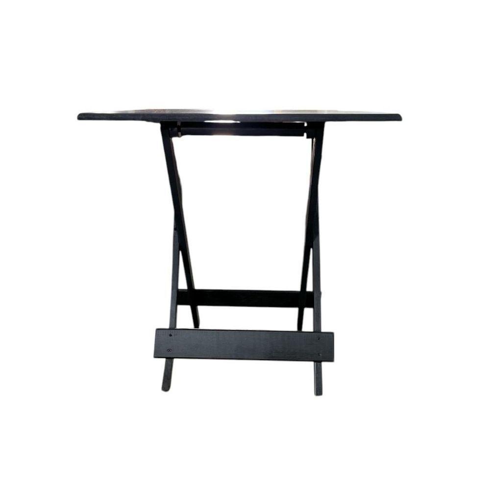 Mesa Dobrável Com Tampo Em Mdf Preto - 3
