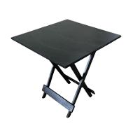 Mesa Dobrável Com Tampo Em Mdf Preto