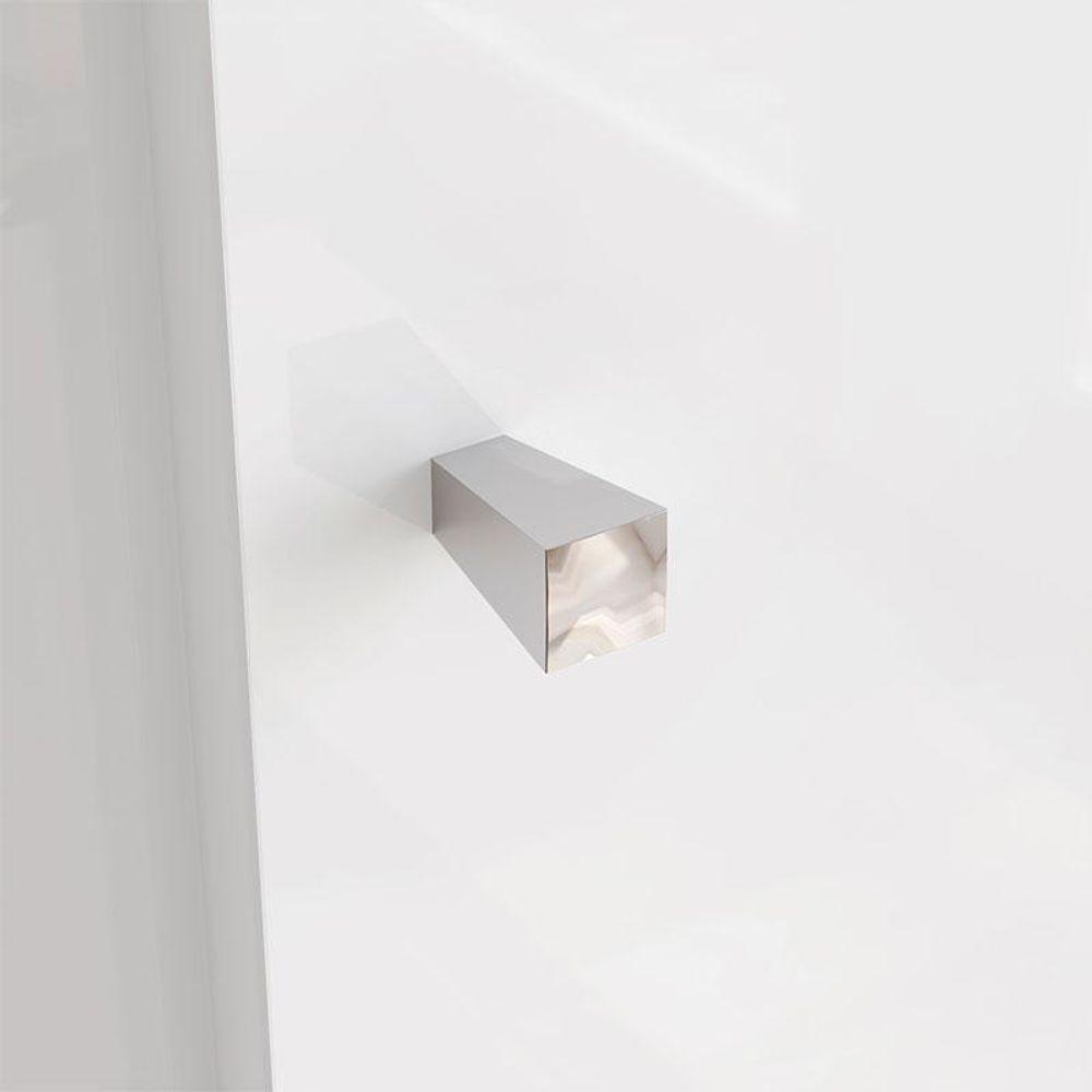 Armário Multiuso Doha Ambiente Com Espelho 2 Portas 3 Gavetas Branco Fosco - Henn - 4