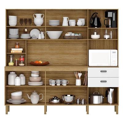 Cozinha Ambiente Intense 10 Portas E 2 Gavetas Freijó Supremo - Kits Paraná