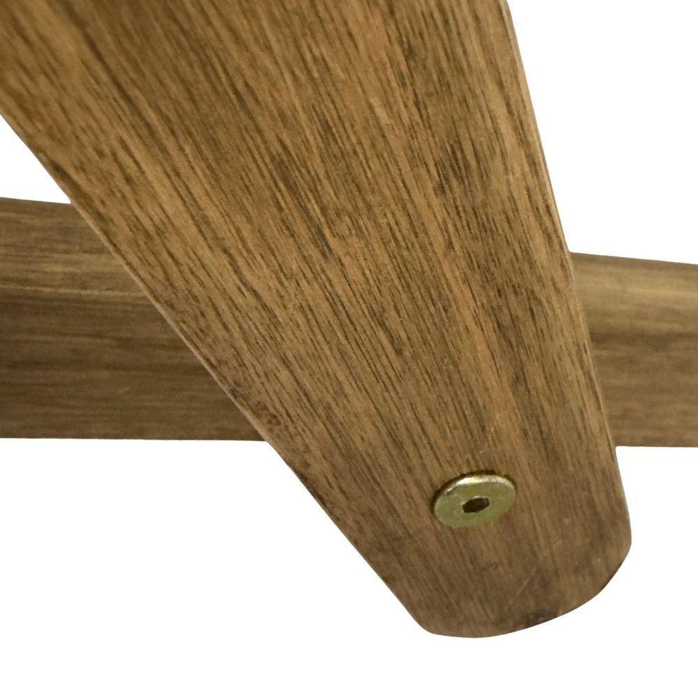 Espreguiçadeira De Madeira E Fios De Aço Maju - Sem Braços Madeiral - 7