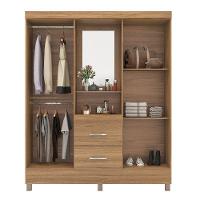 Cômoda Montevidéu E Guarda Roupa Casal Lord Amêndola Touch - Demóbile - 5