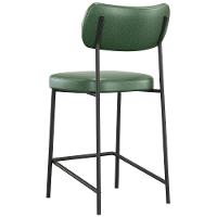 Banqueta Cozinha Média Kit 2 Milli Sintético Verde A14 - Mpozenato - 7