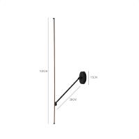 Luminária De Parede Led Moderno Taschibra Pole Slim Bivolt 3000k Quente - 5