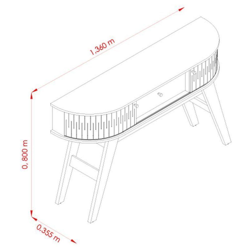Rack Bancada Suspensa Modena Com Aparador Estoril Calacata Off White – Madetec - 5