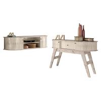 Rack Bancada Suspensa Modena Com Aparador Estoril Calacata Off White – Madetec - 1