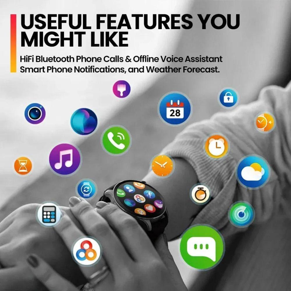 Relógio Zeblaze Btalk 3 Pro 1.43 Amoled Display Inteligente Rosa - 5