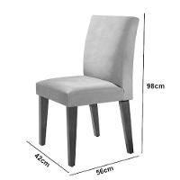 Sala De Jantar Mesa Olimpia 120 Mdf Vidro Canto Copo Com 4 Cadeiras Marrom/off White/imbuia Ripado - 10