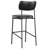 Banqueta Alta Bar Estofada Kit 8 Milli Sintético Preto A14 - Mpozenato - 6