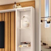 Estante Home Theater Titan Cinamomo Off White - Hb Móveis - 3