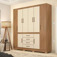 Guarda Roupa Casal New Realce Amêndola Touch Off White – Demóbile - 2