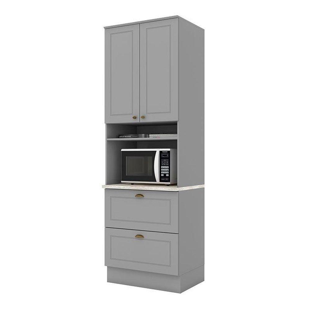 Torre Quente 1 Forno Nova York Cinza Com Tampo Calcare – Henn - 1