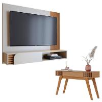 Home Suspenso Jurerê 1.6 Off White Matte Freijo Com Aparador Riviera Freijó – Colibri - 1