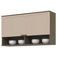 Armário Aéreo 1 Porta Basculante Ripado 120 Cm Connect Duna Cristal – Henn - 1