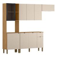 Cozinha Compacta Vert Plus Com Balcão Para Cozinha Freijó Soft - Kits Paraná - 1