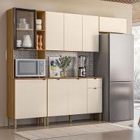 Cozinha Compacta Vert Plus Com Balcão Para Cozinha Freijó Soft - Kits Paraná - 3