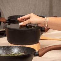 Jogo De Panelas Antiaderente Ceramic Life 4 Peças Sirius Com Indução Preto Brinox - 3