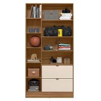 Armário Multiuso 2 Portas Ambiente Joy Amêndola Off White Com Espelho – Demóbile - 2