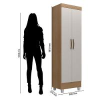 Armário Multiuso Lite Nature Off White – Móveis Leão